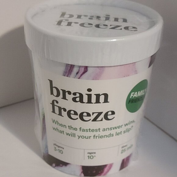BRAIN FREEZE PARTY GAME: SPEAK-BEFORE-YOU-THINK FAMILY CARD FUN!! - Picture 5 of 11